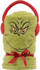 Title: Grinch Snowthrow Fleece Blanket