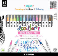 Title: Doodler'z Dual Brush Markers Assorted 18pk