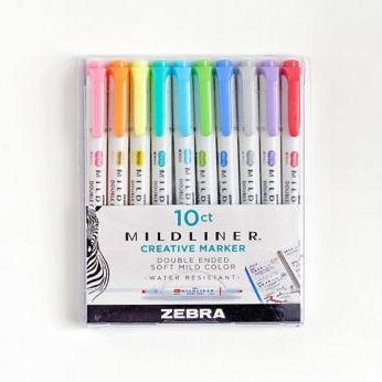 Zebra Pen MildLiner Creative Marker - Fine Marker Point - Chisel