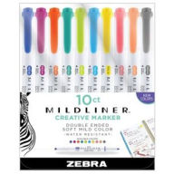 Mildliner Double Ended Highlighter New Colors 10Pk