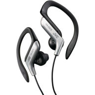 Title: Jvc Haeb75S Sport Style Ear-Clip Headphones - Silver