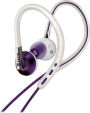 iHome iB11WUX 2-in-1 Sport Earhooks with Earbuds - White/Purple