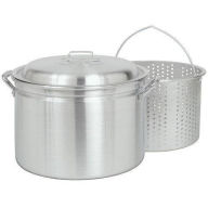 Bayou Classic 4034 34-Qt. Fryer- Steamer with Lid and Basket - Aluminum