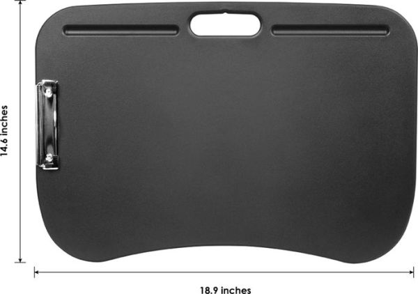 Campus Lap Desk with Clip Charcoal