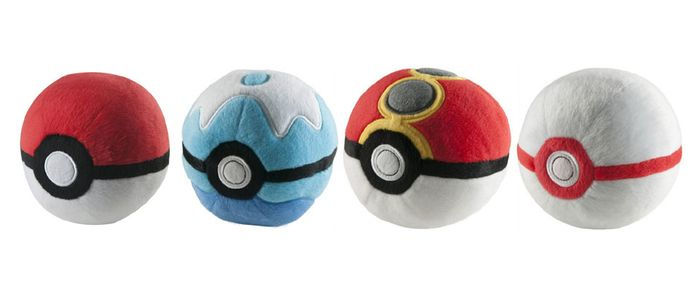 pokeball soft toy