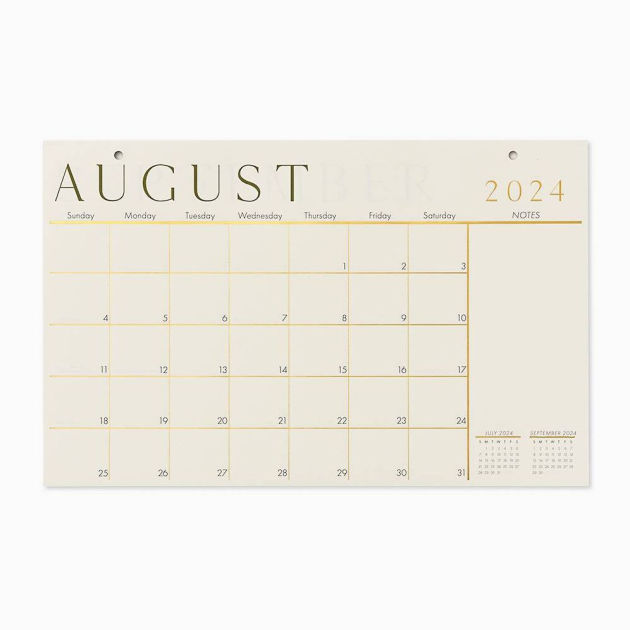 2025 Paper Source Foil 17 Month Blotter Calendar by Paper Source