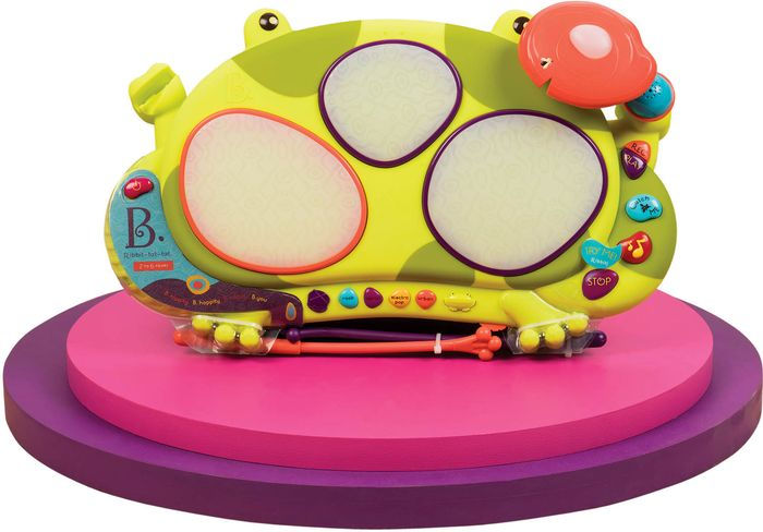 b toys frog drum