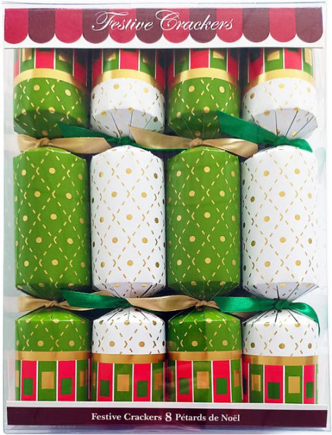New Gallery North Gold Collection 10 Pc Christmas Holiday Festive party  Crackers