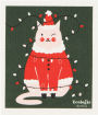 Festive Feline Swedish Sponge Cloth