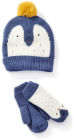 Kids Penguin Hat + Glove Set