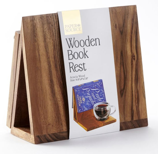 Wood Triangle Book Rest, Night Stand Book Holder, Personalized Book Stand,  Book Holder, Book Rest With Drink Holder, Gift for Her 