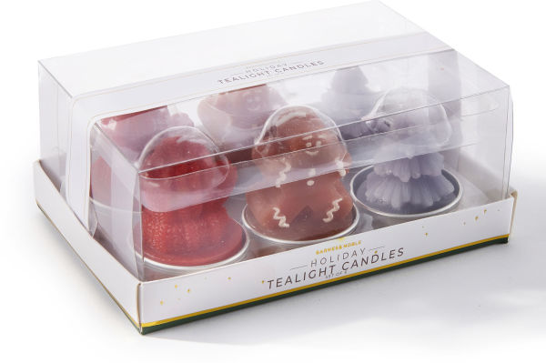 Holiday Tea Light Candles, Set of 6