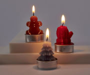 Alternative view 3 of Holiday Tea Light Candles, Set of 6