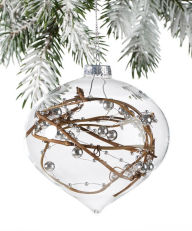 Title: Glass Christmas Tree Ornament Clear Glass Onion