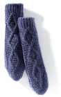 Blue Velvet Yarn Reading Sock