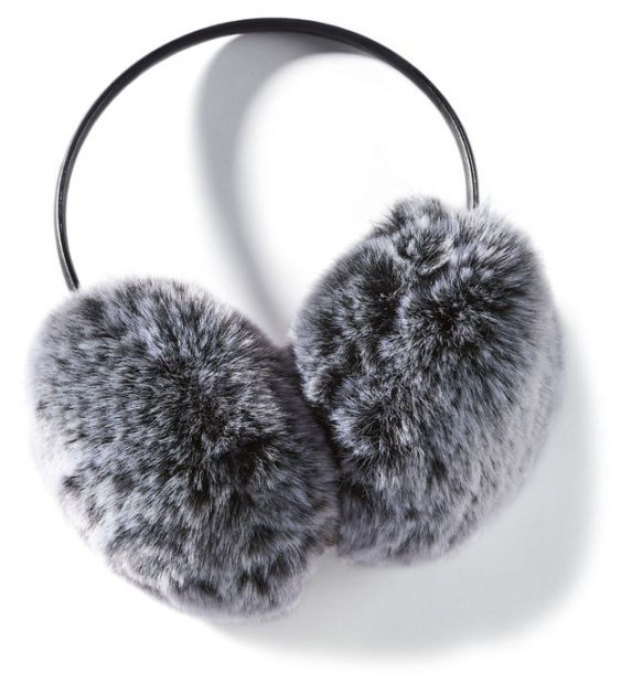 Grey Faux Fur Earmuffs by GiftCraft Barnes & Noble®