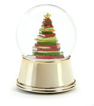 Title: Book Tree Snow Globe