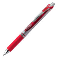 Title: EnerGel RTX Retractable Liquid Gel Pen, (0.7mm) Metal Tip, Medium Line, Red Ink