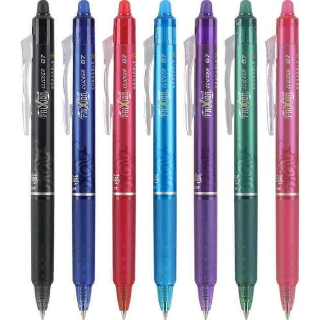 Pilot FriXion Clicker Extra Fine Point Erasable Pens 8/Pkg-Assorted Colors,  1 - Baker's