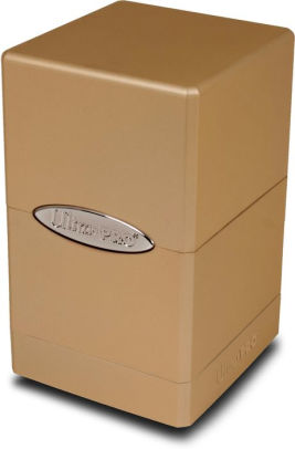 Metallic Caramel Satin Tower Box