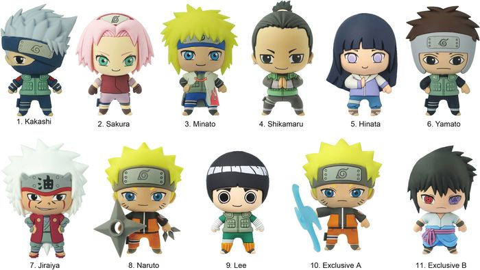 Naruto: Shippuden Series 5 3D Foam Bag Clip Blind Bag