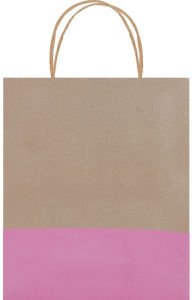 Title: Cassis Dipped Kraft Tote