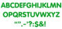 TREND ENTERPRISES INC. T-1790 STICK-EZE 2IN LETTERS & MARKS GREEN