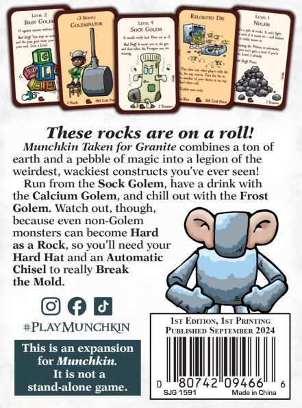 Munchkin Taken for Granite by Steve Jackson