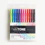 TwinTone Marker 12 Color Set - Bright
