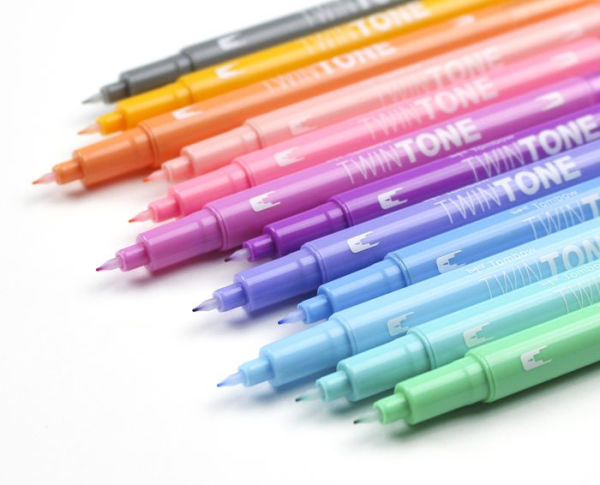 TwinTone Marker Set, 12-Pack Pastel