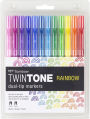 Alternative view 2 of TwinTone Marker Set, 12-Pack Rainbow