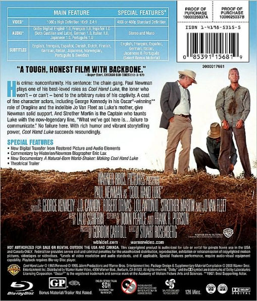 Cool Hand Luke [Blu-ray]