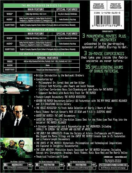 The Ultimate Matrix Collection [Blu-ray] [7 Discs]