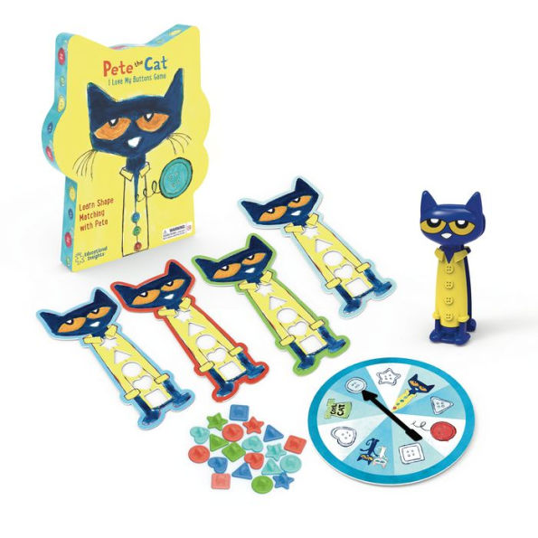 Educational Insights Pete The Cat I Love My Buttons Game