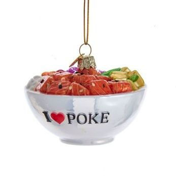 Poke Bowl Glass Ornament