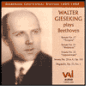 Walter Gieseking Plays Beethoven