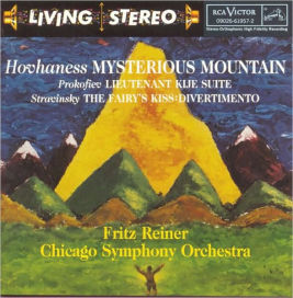 Alan Hovhaness: Mysterious Mountain; Sergei Prokofiev: Lieutenant Kijé Suite; Igor Stravinsky: The Fairy's Kiss