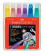 6 Count Metallic Gel Crayons