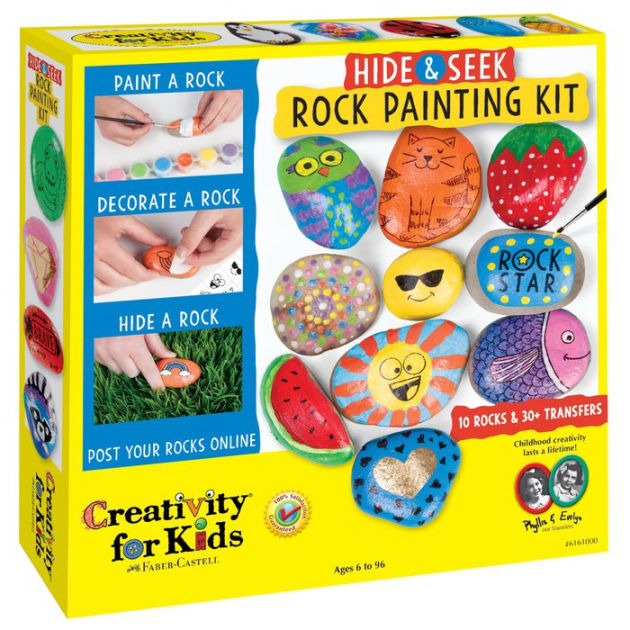 Hide \u0026 Seek Rock Painting Kit by Faber 