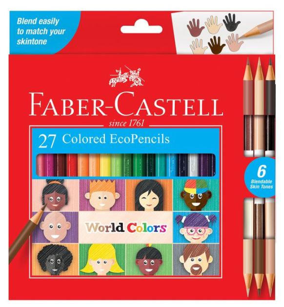  Faber-Castell Color Pencil, EcoPencil Supersoft, 50 Colors :  Office Products