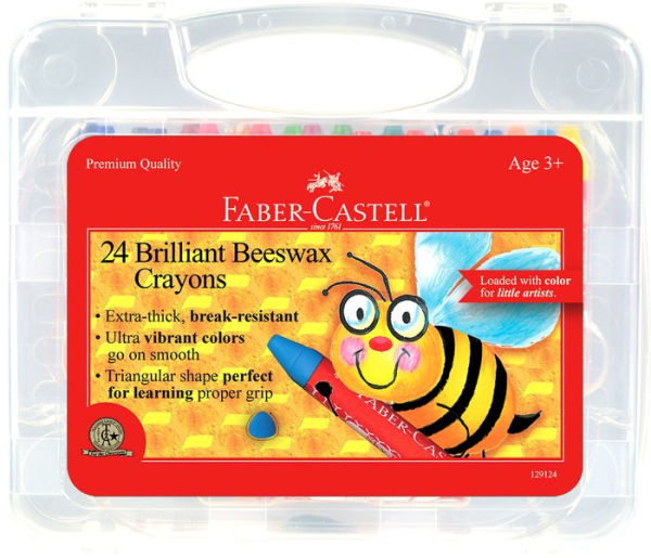 24 Count Brilliant Beewax Crayons