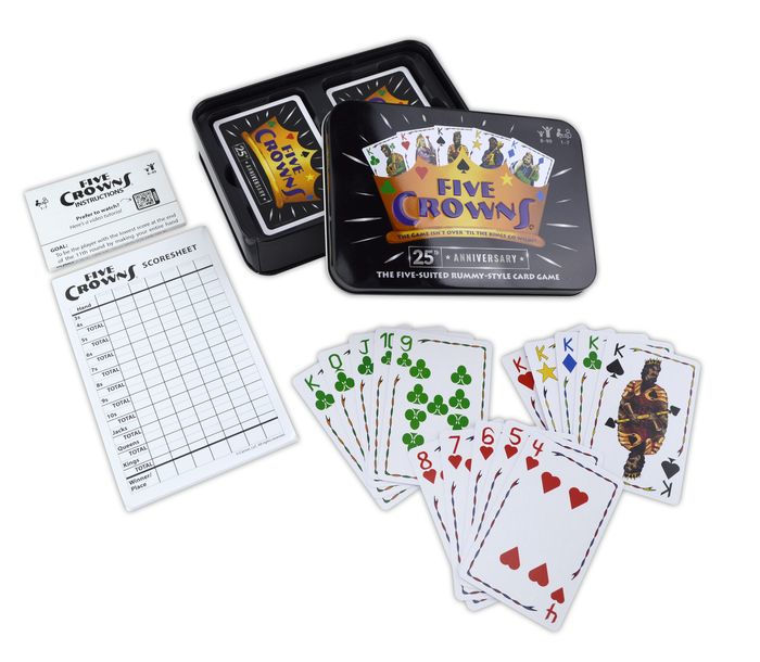 Set Enterprises Five Crowns Five Suited Rummy Style Card Game for sale online