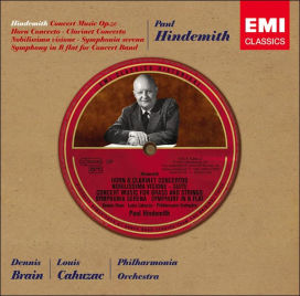 Hindemith: Concert Music; Horn Concerto; Clarinet Concerto and others