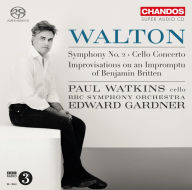 Title: Walton: Symphony No. 2; Cello Concerto; Improvisations on an Impromptu of Benjamin Britten, Artist: Paul Watkins