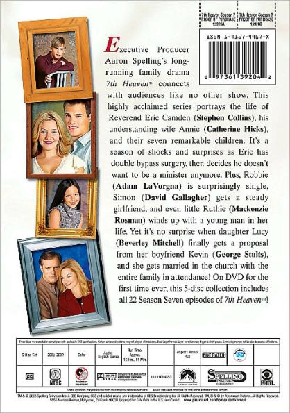 7th Heaven: The Seventh Season [5 Discs]