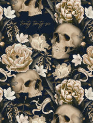 Title: 2025-2026 Weekly Planner Cream Skull Floral