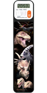 Title: 3D Dino World Reading Timer Bookmark