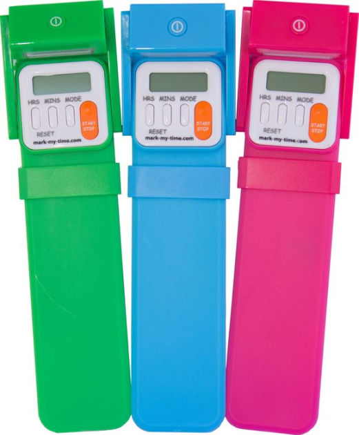 MarkMyTime Assorted Spring Color Digital Bookmark with LED Book Light