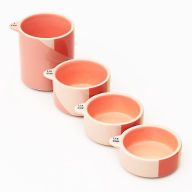 Title: Stacked Colorblock Measuring Cups