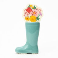 Title: Rain Boot Bud Vase